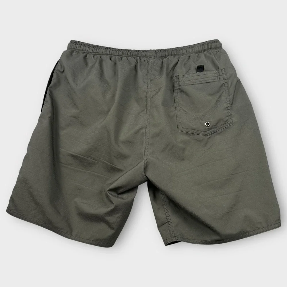 Flint and Tinder‎ Shorts Mens L Green Swim Trunks Mesh Lined Drawstring USA 7